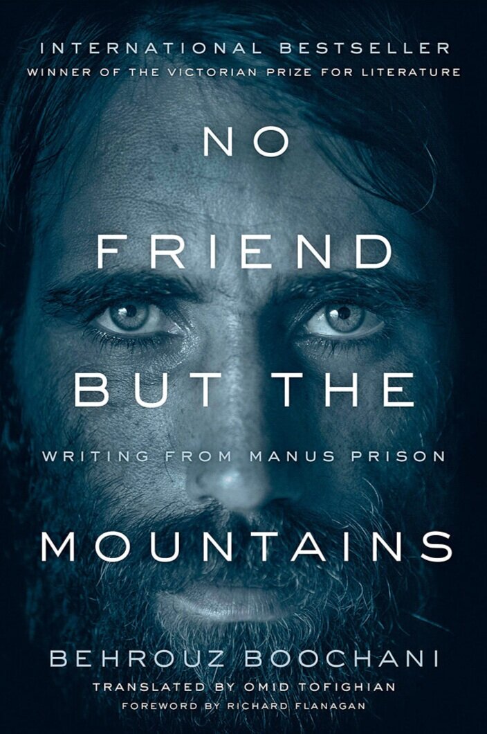 Book cover of *No Friend But the Mountains*